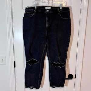Abercrombie & Fitch | The Ankle Straight Ultra High-Rise Jeans, Curve Love - EUC